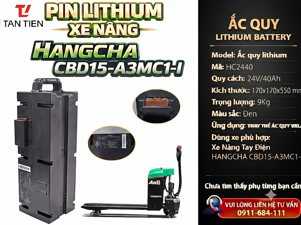 Pin Xe Nâng HANGCHA BD15-A3MC1-I (HC2440)
